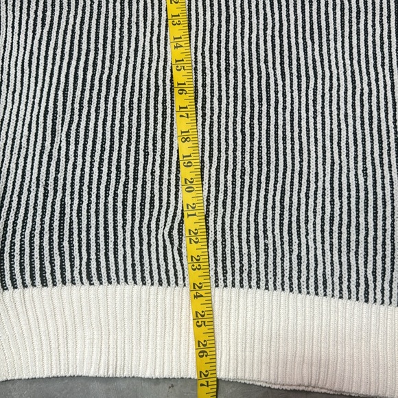 Aerie Womens Long Sleeve Striped Textured Knit Contrast Edge loose sweater Xl - Picture 7 of 7